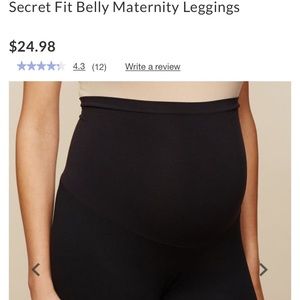 Motherhood maternity leggings Small